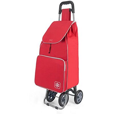 Metaltex Carrinho de compras 4R. Saco vermelho '' Metaltex Carrinho de compras 4R. Saco vermelho ''