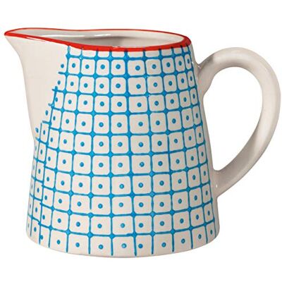 BLOOMINGVILLE Jarrinha de leite Carla Jarra da louça Ø 8,5 x H 8,5 cm, azul, cerâmica, capacidade de 250 ml BLOOMINGVILLE Jarrinha de leite Carla Jarra da louça Ø 8,5 x H 8,5 cm, azul, cerâmica, capacidade de 250 ml