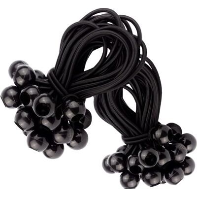 Upgrade4cars 50 Tensores elásticos com bola preta para carro acessórios Cordas elásticas de borracha pequenas para lonas e reboques Acessório prático para o veículo verão e inverno Upgrade4cars 50 Tensores elásticos com bola preta para carro acessórios Cordas elásticas de borracha pequenas para lonas e reboques Acessório prático para o veículo verão e inverno