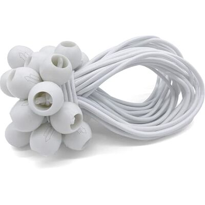 Upgrade4cars 25 Tensores elásticos com bola branca acessórios interior Cordas elásticas de borracha pequenas para lonas e reboques Acessório prático para o veículo verão e inverno Upgrade4cars 25 Tensores elásticos com bola branca acessórios interior Cordas elásticas de borracha pequenas para lonas e reboques Acessório prático para o veículo verão e inverno