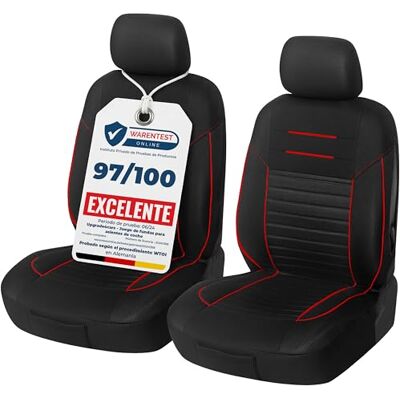 Upgrade4cars Capas para assentos dianteiros Set versão 2026 universal Para condutor e acompanhante, adequado para a maioria dos carros, lavável a 30 graus verão e inverno Upgrade4cars Capas para assentos dianteiros Set versão 2026 universal Para condutor e acompanhante, adequado para a maioria dos carros, lavável a 30 graus verão e inverno