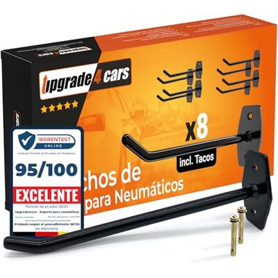 Upgrade4cars Ganchos de parede para pneus suporte acessórios interior Acessório prático para o veículo Fácil de usar e guardar Adequado para todas as estações, verão e inverno Upgrade4cars Ganchos de parede para pneus suporte acessórios interior Acessório prático para o veículo Fácil de usar e guardar Adequado para todas as estações, verão e inverno