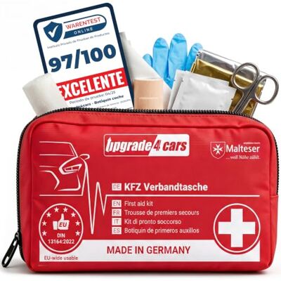 Upgrade4cars Botiquin de Primeros Auxilios para Coche, Casa, Viaje Para a maioria dos carros respirável e prático fácil de usar e guardar para o verão e inverno Upgrade4cars Botiquin de Primeros Auxilios para Coche, Casa, Viaje Para a maioria dos carros respirável e prático fácil de usar e guardar para o verão e inverno