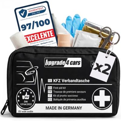 Upgrade4cars 2 x Botiquin de Primeros Auxilios para Coche, Casa, Viaje Para a maioria dos carros respirável e prático fácil de usar e guardar para o verão e inverno Upgrade4cars 2 x Botiquin de Primeros Auxilios para Coche, Casa, Viaje Para a maioria dos carros respirável e prático fácil de usar e guardar para o verão e inverno