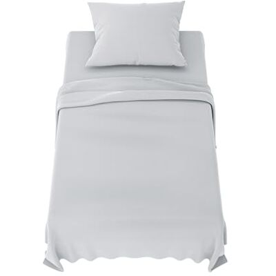 Dreamzie , Jogo de Lençóis para Cama 90 Conjunto de Lençóis 3 Peças Lençol de Baixo Ajustável Lençol de Cima 1 Fronha de Almofada 65x65 (Cama 90-90x190/200 cm, Cinzento Claro) Dreamzie , Jogo de Lençóis para Cama 90 Conjunto de Lençóis 3 Peças Lençol de Baixo Ajustável Lençol de Cima 1 Fronha de Almofada 65x65 (Cama 90-90x190/200 cm, Cinzento Claro)