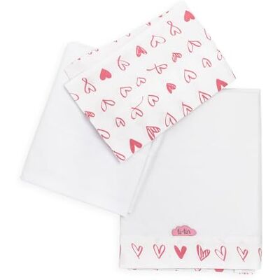 Ti TIN Conjunto de Lençóis para MaxiCuna 70x140 Pack de 3 Peças (Lençol de Cima + Lençol de Baixo Ajustável com Elásticos + Fronha de Almofada) Roupa para Berço Popeline 100% Algodão Ti TIN Conjunto de Lençóis para MaxiCuna 70x140 Pack de 3 Peças (Lençol de Cima + Lençol de Baixo Ajustável com Elásticos + Fronha de Almofada) Roupa para Berço Popeline 100% Algodão