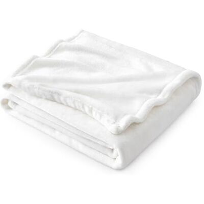 Bedsure Manta Mais do que Conforto, Super Suave, Microfibra e Flanela, Resistente a Dobras e Anti-descoloração, Microfibra, Branco, 150 x 200 cm Bedsure Manta Mais do que Conforto, Super Suave, Microfibra e Flanela, Resistente a Dobras e Anti-descoloração, Microfibra, Branco, 150 x 200 cm