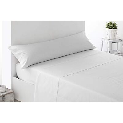 Miracle Home Lençol de cima ajustável, macio e confortável, branco, cama de 135 cm Miracle Home Lençol de cima ajustável, macio e confortável, branco, cama de 135 cm