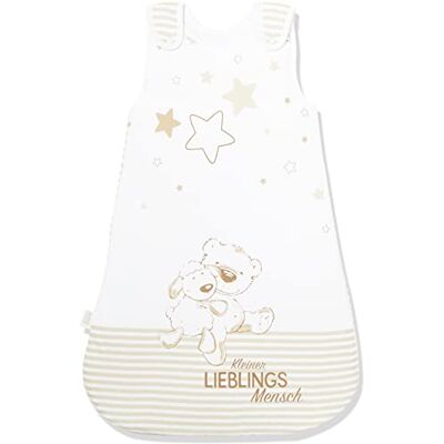 Herding Baby Best Saco de dormir para bebé (70 cm, fecho de correr lateral e botões de pressão), cor branca Herding Baby Best Saco de dormir para bebé (70 cm, fecho de correr lateral e botões de pressão), cor branca
