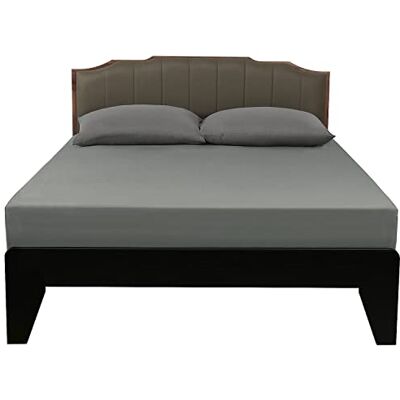 Lirex Lençol de Baixo, 90 x 200 cm 100% Algodão 300 Fios Lençol de Baixo Macio Respirável, Cinza Escuro Lirex Lençol de Baixo, 90 x 200 cm 100% Algodão 300 Fios Lençol de Baixo Macio Respirável, Cinza Escuro