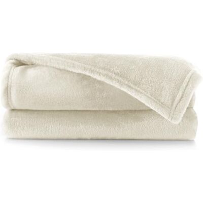 DecoKing Cobertor polar de rofibra 220 x 240 cm extra macio e quente Monocolor bege DecoKing Cobertor polar de rofibra 220 x 240 cm extra macio e quente Monocolor bege