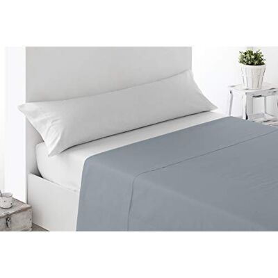 Miracle Home Lençol de cima 270X194, Algodão 50% Poliéster, Cinza, Cama 105 Miracle Home Lençol de cima 270X194, Algodão 50% Poliéster, Cinza, Cama 105