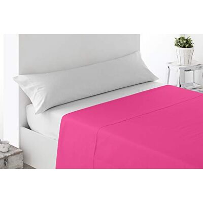 Miracle Home Lençol de cima ajustável, suave e confortável, fúcsia, cama de 135 cm Miracle Home Lençol de cima ajustável, suave e confortável, fúcsia, cama de 135 cm