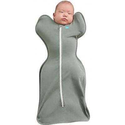 Love To Dream Swaddle UP, tamanho médio de 6 a 8,5 kg, cor verde azeitona intensa, ajuste ajustado, promove um sono saudável, 1,0 tog para primavera e verão (20 24 °C) algodão duplo Love To Dream Swaddle UP, tamanho médio de 6 a 8,5 kg, cor verde azeitona intensa, ajuste ajustado, promove um sono saudável, 1,0 tog para primavera e verão (20 24 °C) algodão duplo
