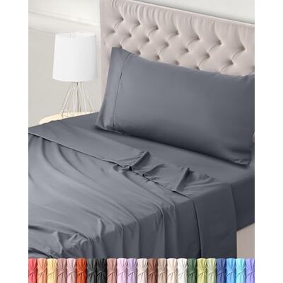 Utopia Bedding Conjunto de Lençóis de 3 Peças 90x190 Microfibra de Poliéster Escovada Certificado Oeko-Tex Lençol de Baixo, Lençol de Cima e 1 Fronha de Almofada 50x75 (Cama 90, Cinza) Utopia Bedding Conjunto de Lençóis de 3 Peças 90x190 Microfibra de Poliéster Escovada Certificado Oeko-Tex Lençol de Baixo, Lençol de Cima e 1 Fronha de Almofada 50x75 (Cama 90, Cinza)
