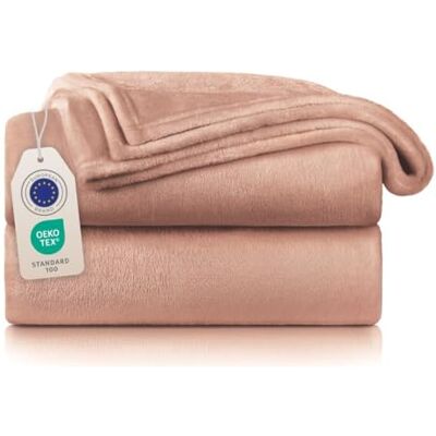Blumtal - Kuscheldecke Fleece - Rosa poeira - 130x150 cm - Blanket Blumtal - Kuscheldecke Fleece - Rosa poeira - 130x150 cm - Blanket