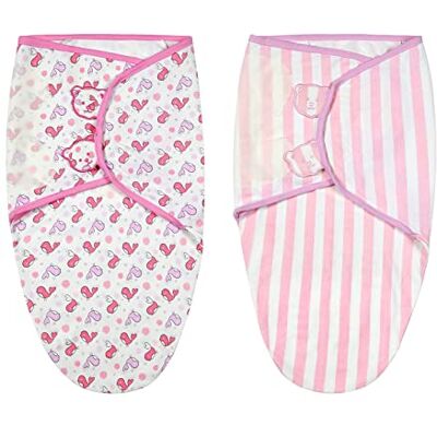 Vicloon Swaddle Cobertores de bebé, 2 unidades saco de dormir de algodão para bebé, pano para embrulhar bebé, saco de fraldas para recém-nascidos de 4-6 meses Vicloon Swaddle Cobertores de bebé, 2 unidades saco de dormir de algodão para bebé, pano para embrulhar bebé, saco de fraldas para recém-nascidos de 4-6 meses