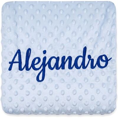 various Manta de bebé personalizada com o seu nome bordado, manta de floco (azul turquesa) various Manta de bebé personalizada com o seu nome bordado, manta de floco (azul turquesa)