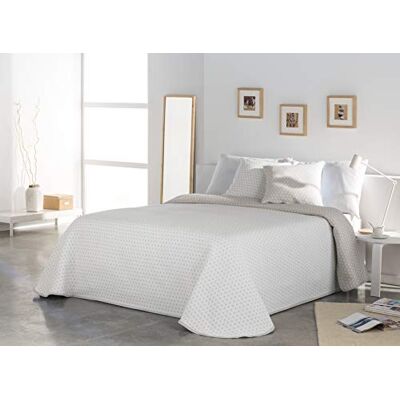 VIALMAN Colcha Bouti Leve Sofia, 26, para cama de solteiro, de 90 cm, tamanho da colcha, 180 x 270 cm, cor bege VIALMAN Colcha Bouti Leve Sofia, 26, para cama de solteiro, de 90 cm, tamanho da colcha, 180 x 270 cm, cor bege
