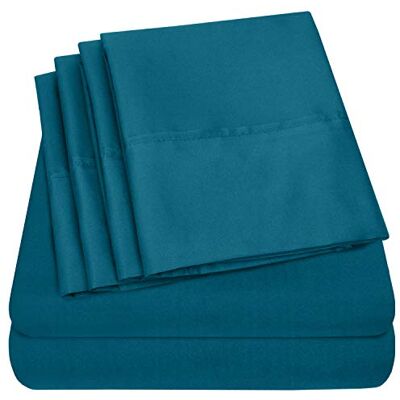 Sweet Home Collection Conjunto de roupa de cama de 4 peças - California King Sweet Home Collection Conjunto de roupa de cama de 4 peças - California King