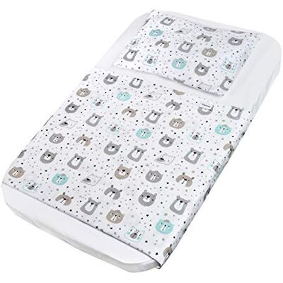 FlyIdeas Conjunto de Lençóis 3 Peças para Mini Berço de Colecho 50x83 cm 1 Lençol de Baixo, 1 Lençol de Cima e 1 Fronha de Almofada Compatível com Mini Berços e Colchões de Tamanho: 50x80 cm 83x50 FlyIdeas Conjunto de Lençóis 3 Peças para Mini Berço de Colecho 50x83 cm 1 Lençol de Baixo, 1 Lençol de Cima e 1 Fronha de Almofada Compatível com Mini Berços e Colchões de Tamanho: 50x80 cm 83x50