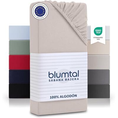 Blumtal lençol de baixo 140x200 algodão Jersey 2 peças lençóis de baixo de 100% algodão fixador de lençóis de baixo certificado OEKO-TEX lençóis de baixo 140x200 lençóis elásticos 140 x 200 Blumtal lençol de baixo 140x200 algodão Jersey 2 peças lençóis de baixo de 100% algodão fixador de lençóis de baixo certificado OEKO-TEX lençóis de baixo 140x200 lençóis elásticos 140 x 200