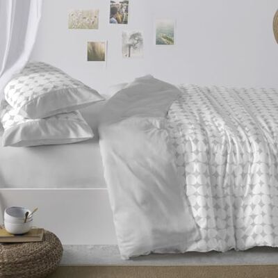 Blanco Capa nórdica estampada em algodão/poliéster cama 200 cinzento Blanco Capa nórdica estampada em algodão/poliéster cama 200 cinzento