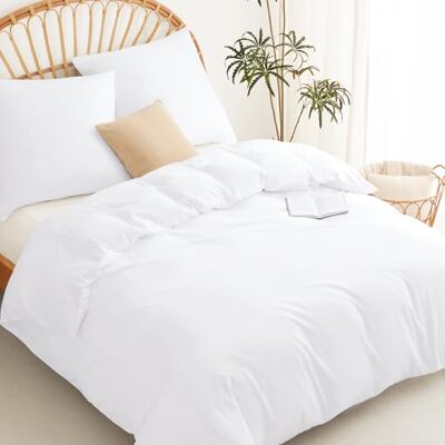 WAVVE Edredom 220 x 240 cm 1pc com fronha de almofada 80 x 80 cm 2pcs, Branco WAVVE Edredom 220 x 240 cm 1pc com fronha de almofada 80 x 80 cm 2pcs, Branco