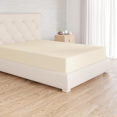 Amazon Basics Lençol com Elástico - Microfibra, Bege, 160x200x30cm - Roupa de Cama Amazon Basics Lençol com Elástico - Microfibra, Bege, 160x200x30cm - Roupa de Cama