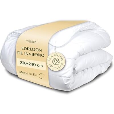 Wendre Edredão nórdico inverno 220 x 240 cm – 300 g/m² quente Wendre Edredão nórdico inverno 220 x 240 cm – 300 g/m² quente