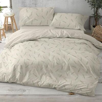 Blanco Capa nórdica estampada de algodão mistura, cama 150-160 verde Blanco Capa nórdica estampada de algodão mistura, cama 150-160 verde
