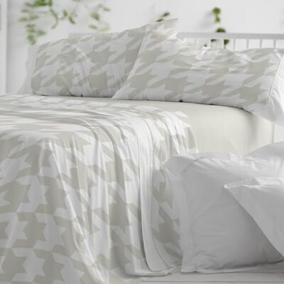 Blanco Jogo de lençóis de Algodão Cama de 180 cm. (+Medidas Disponíveis) Design 631 Cor Cáqui (180x190/200 cm.) Blanco Jogo de lençóis de Algodão Cama de 180 cm. (+Medidas Disponíveis) Design 631 Cor Cáqui (180x190/200 cm.)