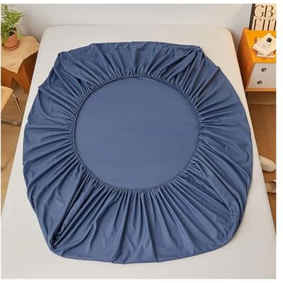 JMORCO Lençol de baixo ajustável em algodão, capa de colchão de cor sólida com elástico, lençol ajustável antiderrapante, para cama de casal Queen King, estilo 07, 120 x 200 x 30 cm) JMORCO Lençol de baixo ajustável em algodão, capa de colchão de cor sólida com elástico, lençol ajustável antiderrapante, para cama de casal Queen King, estilo 07, 120 x 200 x 30 cm)