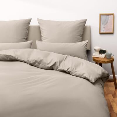 Blumtal Conjunto de Capa Nórdica para cama 150 Microfibra Conjunto de Capa de Edredão 220 x 240 e 2 capas de almofada 40x80, certificado Oeko-Tex, muito macia e respirável Taupe Blumtal Conjunto de Capa Nórdica para cama 150 Microfibra Conjunto de Capa de Edredão 220 x 240 e 2 capas de almofada 40x80, certificado Oeko-Tex, muito macia e respirável Taupe