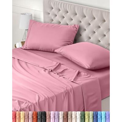 Utopia Bedding Conjunto de Roupa de Cama com 4 Peças 180x200 Microfibra Cepilhada de Poliéster Certificado Oeko-Tex Lençol de Baixo, Lençol de Elástico e 2 Fronhas de Almofada 50x75 (Cama 180 Utopia Bedding Conjunto de Roupa de Cama com 4 Peças 180x200 Microfibra Cepilhada de Poliéster Certificado Oeko-Tex Lençol de Baixo, Lençol de Elástico e 2 Fronhas de Almofada 50x75 (Cama 180