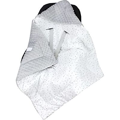 TupTam Manta Envolvente para Assento de Carro de Bebé Inverno, Constelação/Branco/Cinza, Tamanho único TupTam Manta Envolvente para Assento de Carro de Bebé Inverno, Constelação/Branco/Cinza, Tamanho único