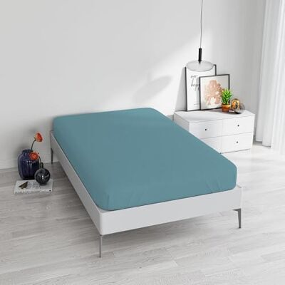 Italian Bed Linen Lençol máximo de cor com ângulos de 25 cm Italian Bed Linen Lençol máximo de cor com ângulos de 25 cm