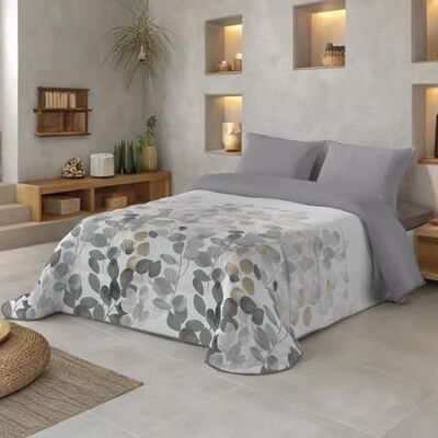 NATURALS Edredão nórdico estampado 300 gramas cama 135 100% microfibra respirável toque pena 235x260 cm Acolchoado extra macio outono/inverno fabricado em Espanha NATURALS Edredão nórdico estampado 300 gramas cama 135 100% microfibra respirável toque pena 235x260 cm Acolchoado extra macio outono/inverno fabricado em Espanha