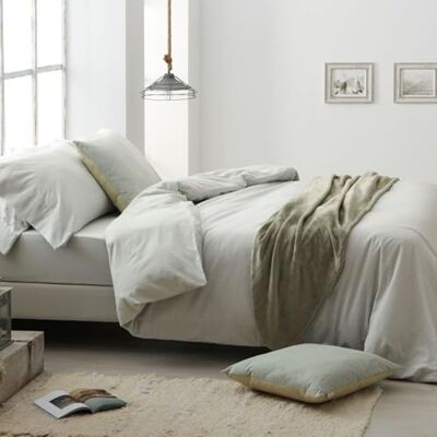 Blanco Burrito branco, capa nórdica flanela 100 % algodão, cama 150-160, louro Blanco Burrito branco, capa nórdica flanela 100 % algodão, cama 150-160, louro