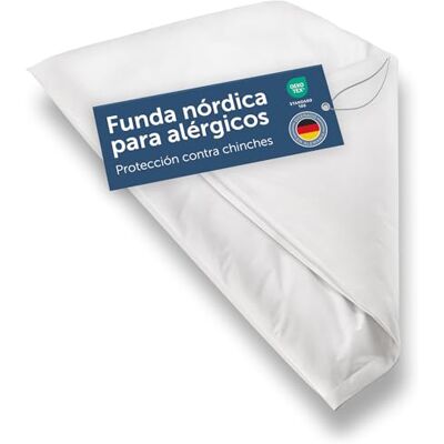 Blumtal Conjunto de 2 capas antiácaros para alérgicos, capa nórdica 200 x 200 cm, capa protetora antiácaros e percevejos, roupa de cama lavável para alérgicos Blumtal Conjunto de 2 capas antiácaros para alérgicos, capa nórdica 200 x 200 cm, capa protetora antiácaros e percevejos, roupa de cama lavável para alérgicos
