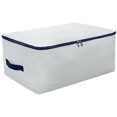 iwill CREATE PRO 100% algodão natural, saco de armazenamento grande e macio para roupa de cama, edredões, almofadas, mantas, travesseiros, todos os artigos volumosos, respirável e lavável (cinza) iwill CREATE PRO 100% algodão natural, saco de armazenamento grande e macio para roupa de cama, edredões, almofadas, mantas, travesseiros, todos os artigos volumosos, respirável e lavável (cinza)