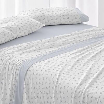 Blanco Lençóis de flanela de algodão, cama de 180 cm. (medidas disponíveis), design 578 cor azul (180x190/200 cm.) Blanco Lençóis de flanela de algodão, cama de 180 cm. (medidas disponíveis), design 578 cor azul (180x190/200 cm.)