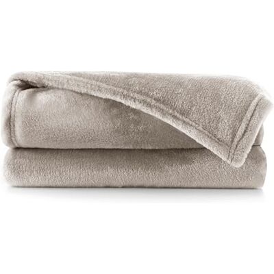 DecoKing Cobertor polar de rofibra, 160 x 210 cm, extra macio e quente, monocolor Capuchino DecoKing Cobertor polar de rofibra, 160 x 210 cm, extra macio e quente, monocolor Capuchino
