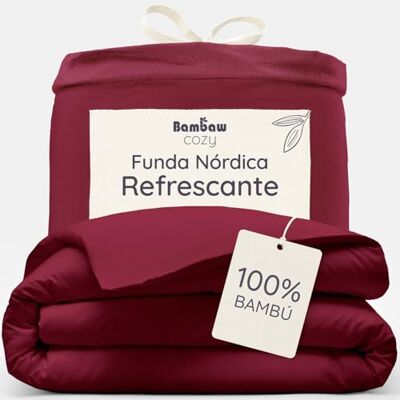 Bambaw Capa de Edredão Nórdico 240x260 Bambu, Capa de Edredão Nórdico Cama 200x200 cm ou 180x200 cm, Fronha Refrescante Antitranspirante, Roupa de Cama de Bambu Antiácaros, Certificado Oeko-Tex Bambaw Capa de Edredão Nórdico 240x260 Bambu, Capa de Edredão Nórdico Cama 200x200 cm ou 180x200 cm, Fronha Refrescante Antitranspirante, Roupa de Cama de Bambu Antiácaros, Certificado Oeko-Tex