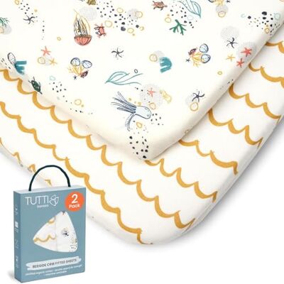 Tutti Bambini - Our Planet Cama de Berço Lateral L câminhas - Branco/Azul - Fitted sheet Tutti Bambini - Our Planet Cama de Berço Lateral L câminhas - Branco/Azul - Fitted sheet