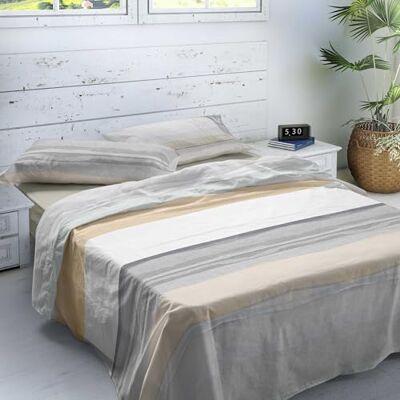NATURALS Conjunto de lençóis estampados para cama 90-100% algodão flanela Inclui lençol de cima + lençol de baixo + fronha de almofada Extra macio, respirável Nuvem NATURALS Conjunto de lençóis estampados para cama 90-100% algodão flanela Inclui lençol de cima + lençol de baixo + fronha de almofada Extra macio, respirável Nuvem