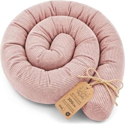 Totsy Baby Almofada para dormir de lado velo, almofada para o corpo de cobra 200 cm algodão almofada cervical rolo lavável almofadas grandes almofada para o corpo Oeko-Tex rosa veludo Totsy Baby Almofada para dormir de lado velo, almofada para o corpo de cobra 200 cm algodão almofada cervical rolo lavável almofadas grandes almofada para o corpo Oeko-Tex rosa veludo