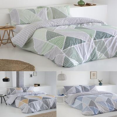 COTTON ARTean Capa nórdica 150 x 190/200, reversível, GEKA verde. Capa de edredão nórdico 240 x 220, cama de 150 x 190/200 + 2 fronhas de almofada. 50% algodão-50% poliéster. Cor verde fecho com Incluye 3 piezas: F. Edredón 240x220 + 2 F.de Almohada Cie COTTON ARTean Capa nórdica 150 x 190/200, reversível, GEKA verde. Capa de edredão nórdico 240 x 220, cama de 150 x 190/200 + 2 fronhas de almofada. 50% algodão-50% poliéster. Cor verde fecho com Incluye 3 piezas: F. Edredón 240x220 + 2 F.de Almohada Cie