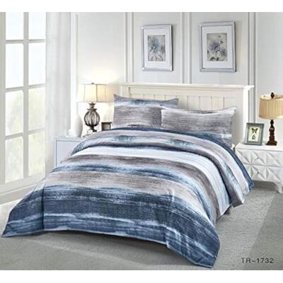 COTTON ARTean Capa nórdica para cama 200 LOMBA em microfibra, escovada, capa de edredão 280 x 240 + 2 fronhas de almofada com fecho de correr COTTON ARTean Capa nórdica para cama 200 LOMBA em microfibra, escovada, capa de edredão 280 x 240 + 2 fronhas de almofada com fecho de correr