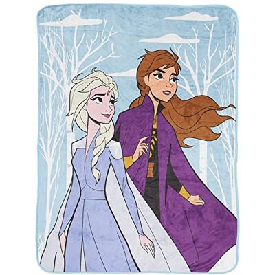 Jay Franco Disney Frozen Irmãs Juntas manta macia e fofa para crianças, 130 x 150 cm Jay Franco Disney Frozen Irmãs Juntas manta macia e fofa para crianças, 130 x 150 cm